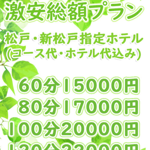 期間限定！激安総額プラン♪ コース料金、ホテル代、全て込み！