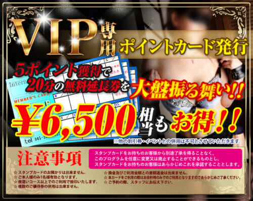 VIPポイントカード6,500円相当お得
